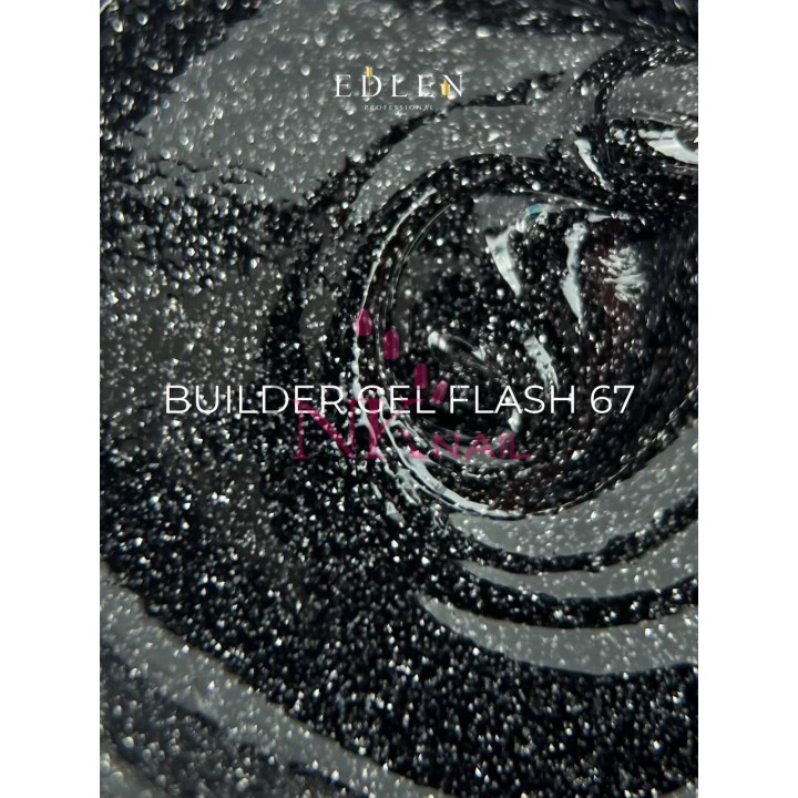 Гель Builder Gel Flash Edlen №67 30 мл світловідбиваючий